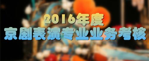 男人的鸡鸡插进女人的bb里国家京剧院2016年度京剧表演专业业务考...